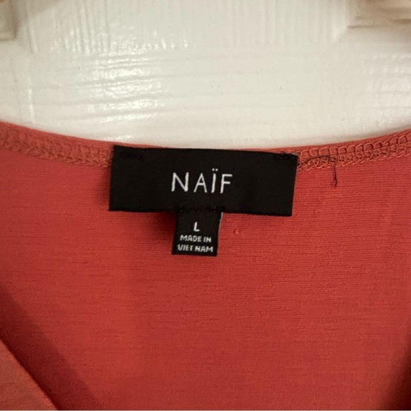 Naïf Dusty red Wrap blouse Size Large - Picture 6 of 7